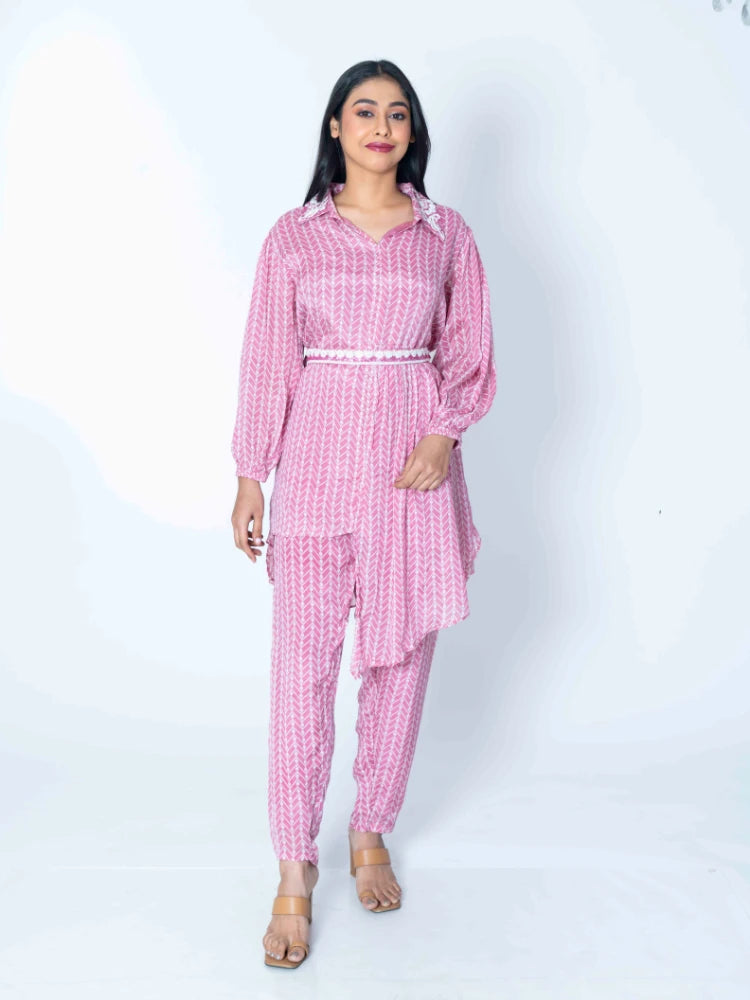 Rosy Glow: Pink Co-Ord Set