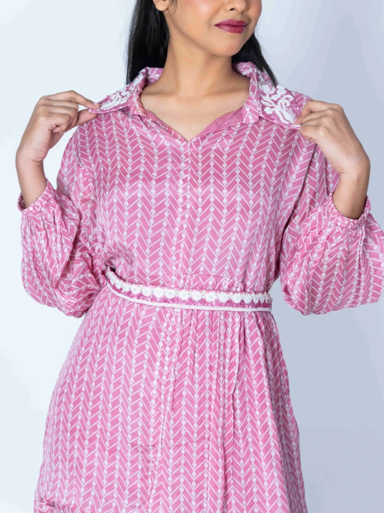 Rosy Glow: Pink Co-Ord Set