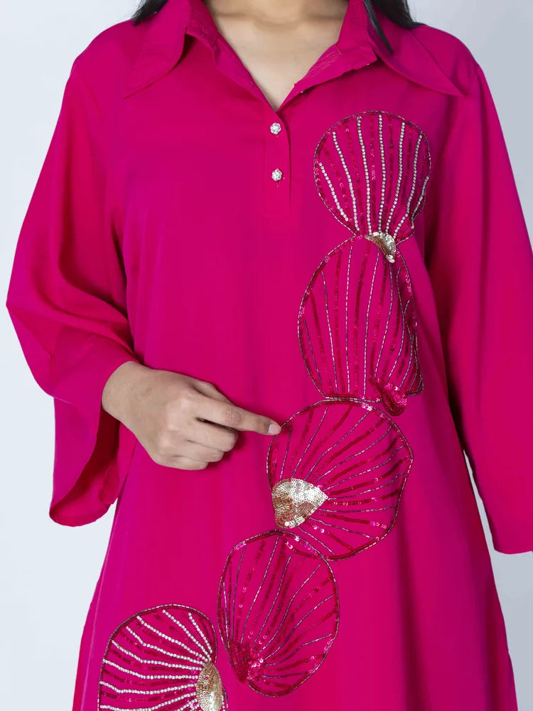 Radiant Grace Dark Pink Co-Ord Set