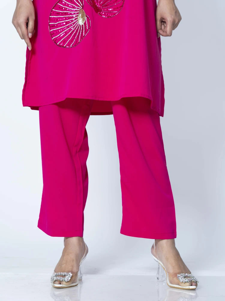 Radiant Grace Dark Pink Co-Ord Set