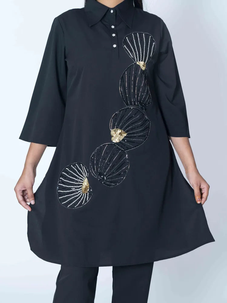 Midnight Chic Black Co-Ord Set