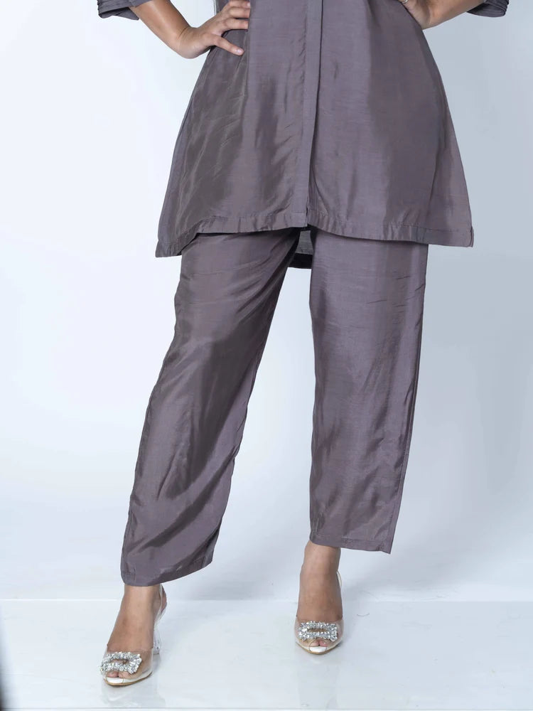 Classic Allure: Brown Outfit Co-Ord Set