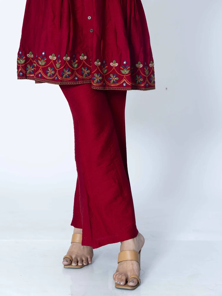 Regal Maroon Co-Ord Set