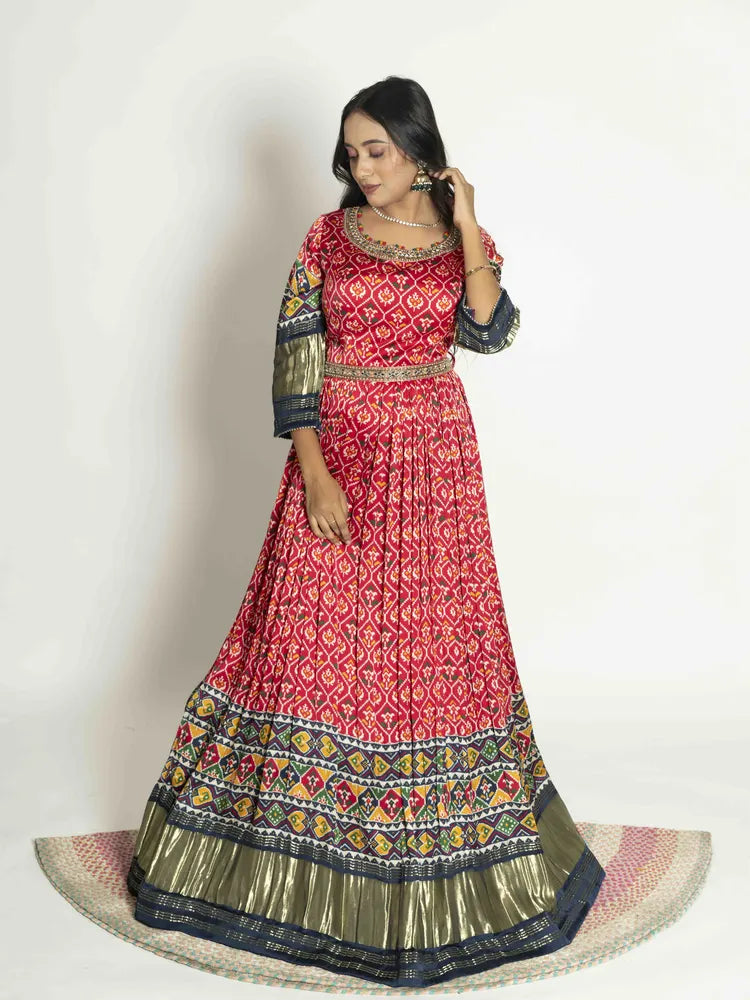 Vibrant Rani Anarkali Suit