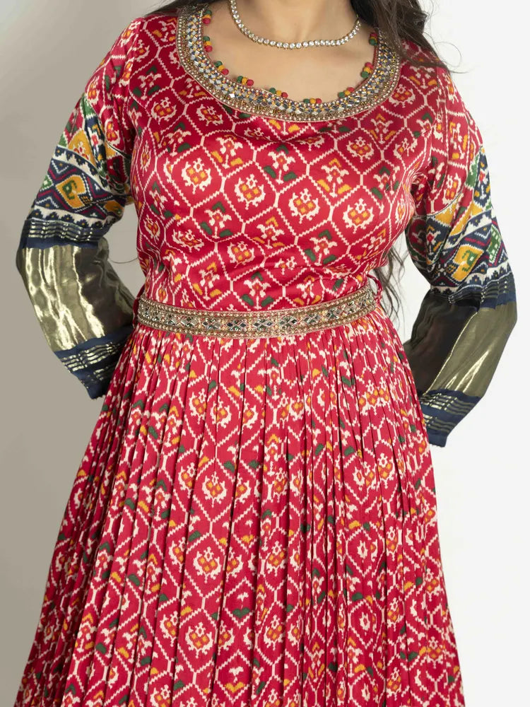 Vibrant Rani Anarkali Suit