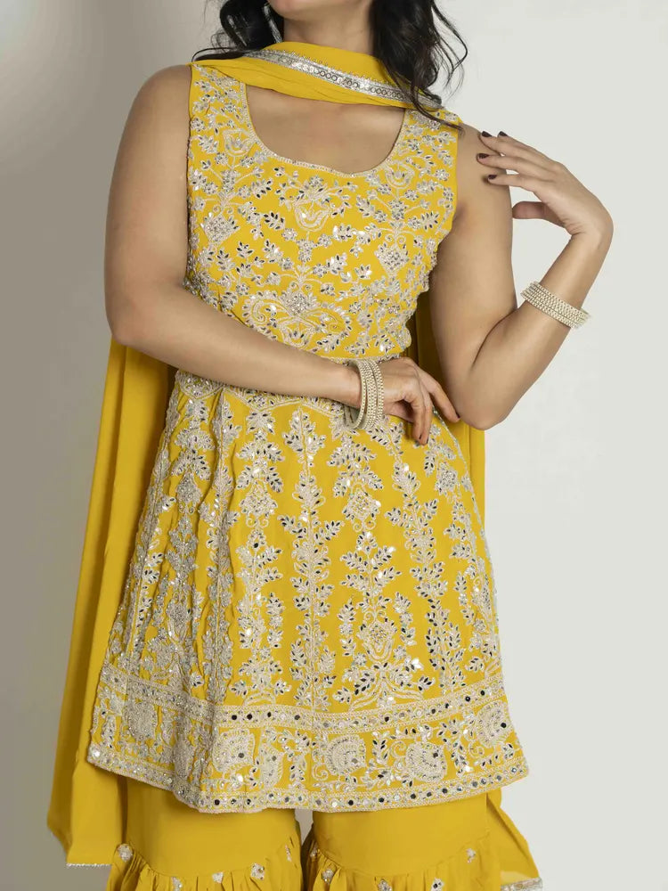 Regal Affair – Peplum & Sharara Dupatta Set