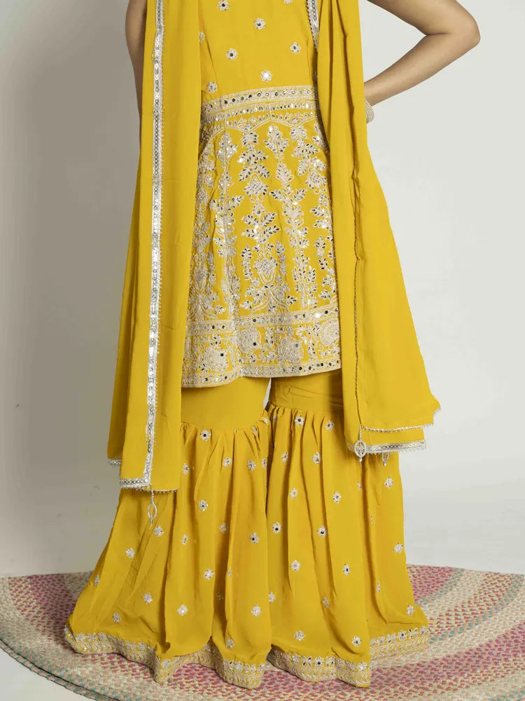 Regal Affair – Peplum & Sharara Dupatta Set