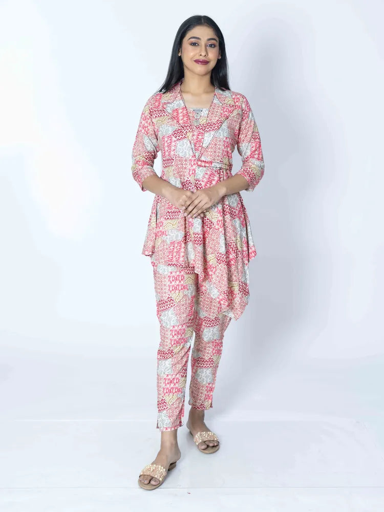 Artistic Prints: Rayon Co-Ord Set