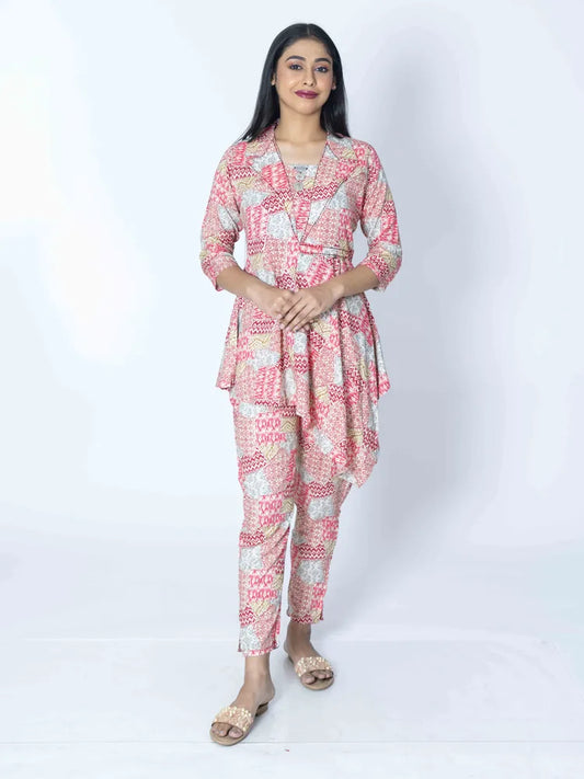 Artistic Prints: Rayon Co-Ord Set