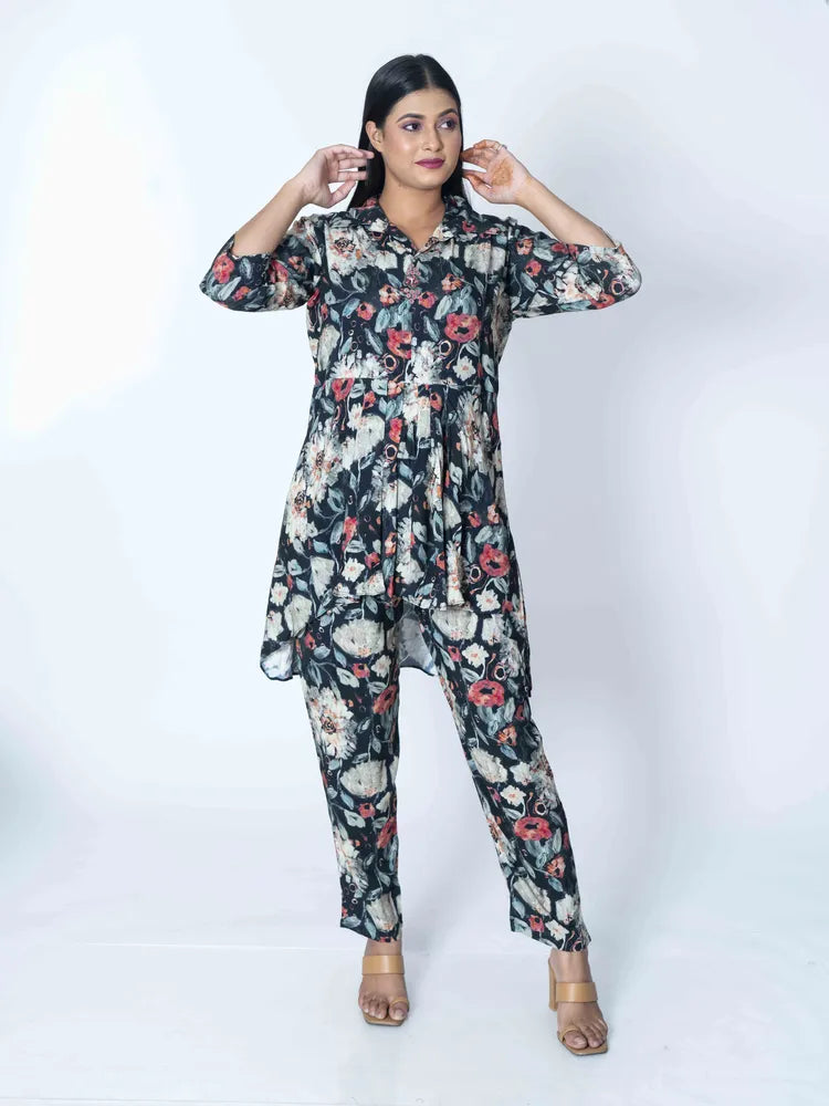 Artisan's Touch: Printed Rayon Co-Ord Set