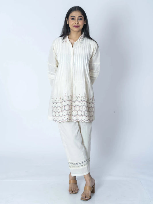Cream Luxe – Linen Cotton Co-ord Set