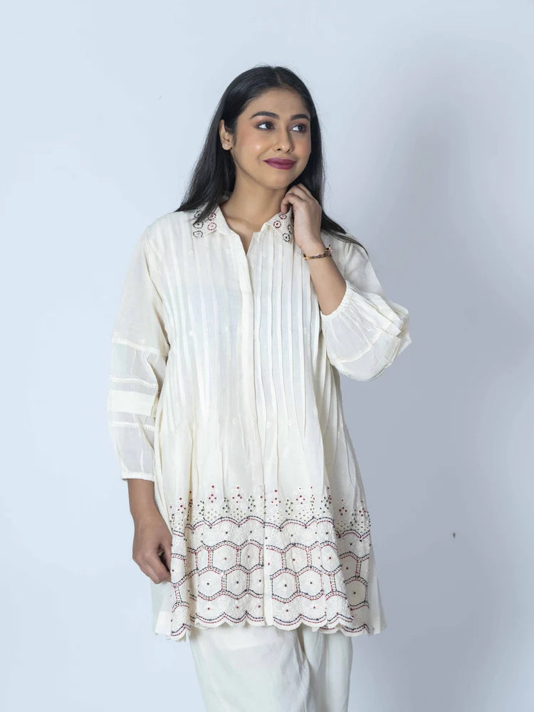 Cream Luxe – Linen Cotton Co-ord Set