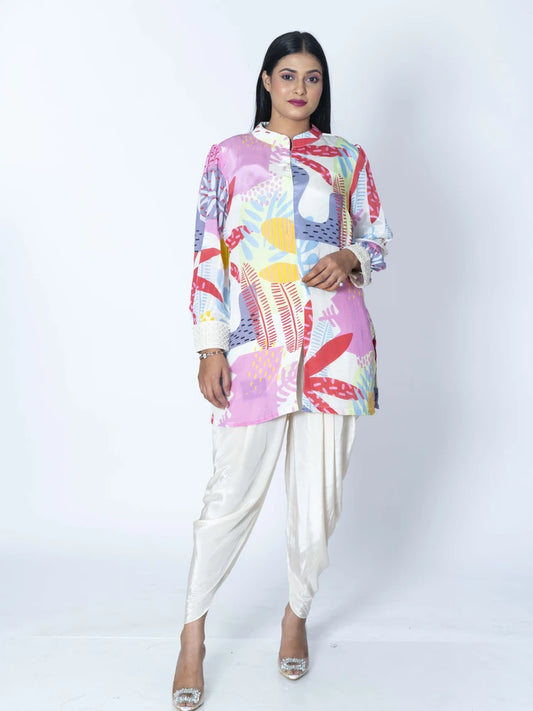 Printed Baze Crepe Co-Ord Set