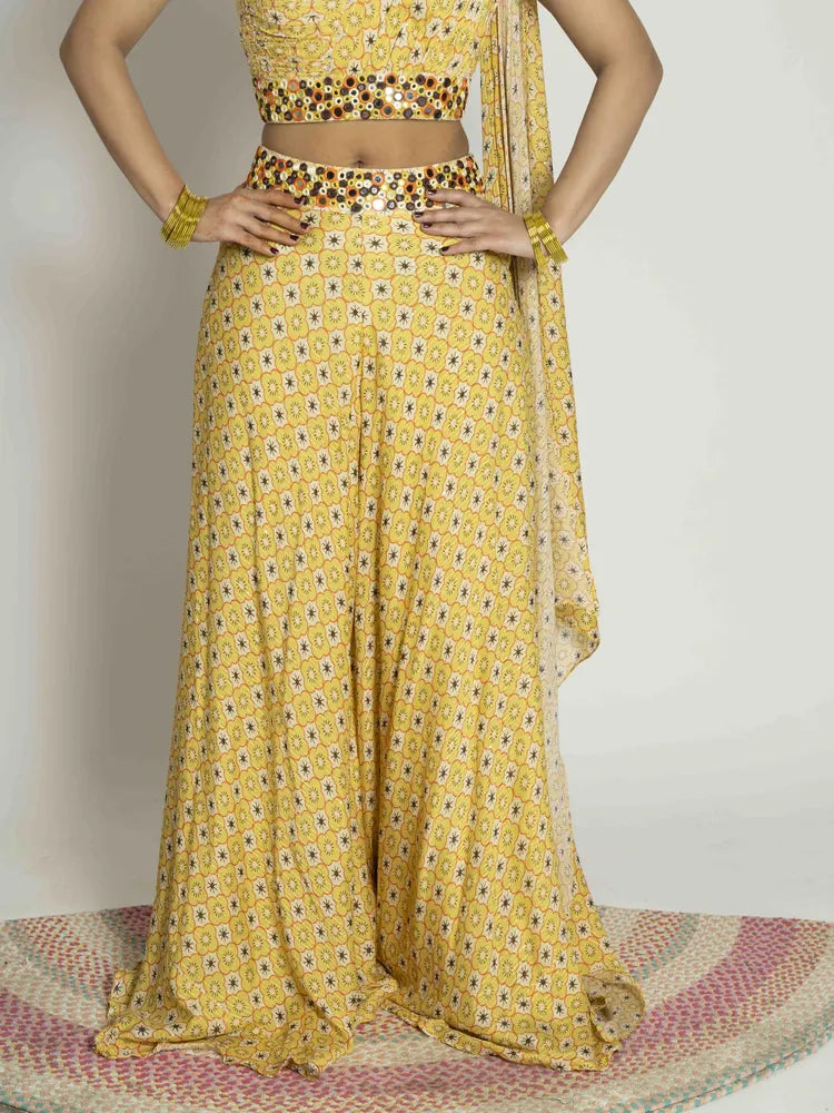 Regal Yellow Chinnon Dress